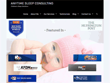 Tablet Screenshot of anytimesleepconsulting.com